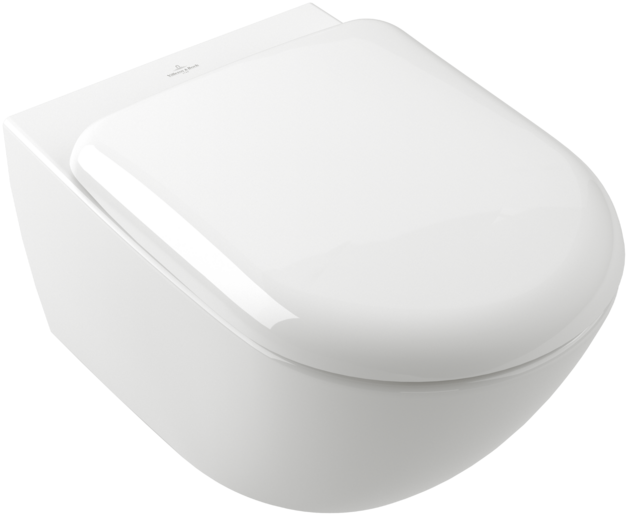 Antao Washdown toilet, rimless, wall-mounted, with TwistFlush, White Alpin CeramicPlus
