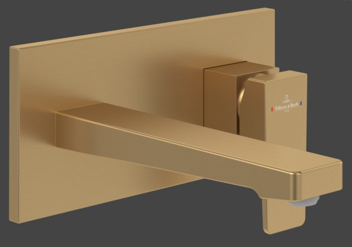 Architectura square Basin Faucet wall Mounted