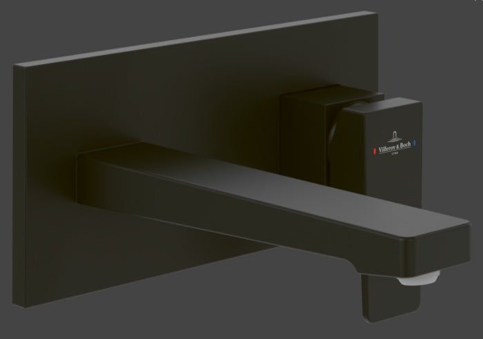 Architectura square Basin Faucet wall Mounted