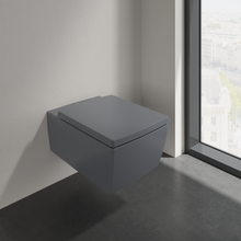 Load image into Gallery viewer, Memento 2.0 Washdown toilet, rimless, wall-mounted, Graphite CeramicPlus
