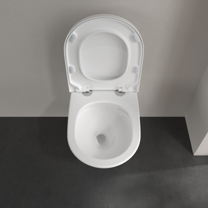 Subway 3.0 Washdown toilet, rimless, wall-mounted, with TwistFlush, White Alpin CeramicPlus
