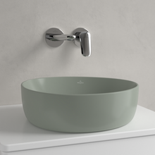 Load image into Gallery viewer, Antao Surface-mounted washbasin, 400 x 395 x 146 mm, Morning Green CeramicPlus, without overflow
