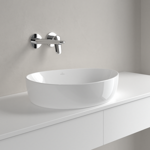 Antao Surface-mounted washbasin, 510 x 400 x 146 mm, White Alpin CeramicPlus, without overflow