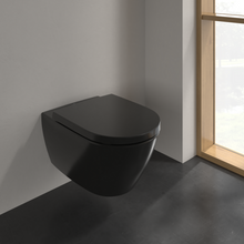Load image into Gallery viewer, Subway 2.0 Washdown toilet, rimless, wall-mounted, Ebony CeramicPlus
