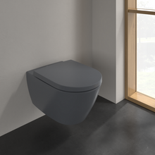 Load image into Gallery viewer, Subway 2.0 Washdown toilet, rimless, wall-mounted, Graphite CeramicPlus
