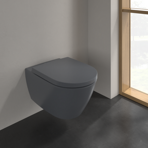 Subway 2.0 Washdown toilet, rimless, wall-mounted, Graphite CeramicPlus