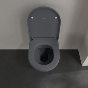 Subway 2.0 Washdown toilet, rimless, wall-mounted, Graphite CeramicPlus