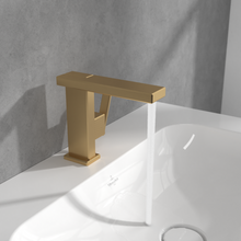 Load image into Gallery viewer, Mettlach Single-lever basin mixer without waste, Brushed Gold
