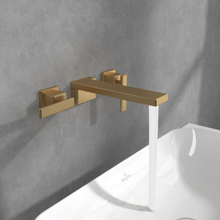 Load image into Gallery viewer, Mettlach Three-hole basin mixer without waste, Brushed Gold
