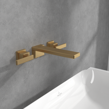 Load image into Gallery viewer, Mettlach Three-hole basin mixer without waste, Brushed Gold
