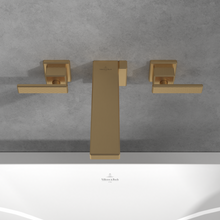 Load image into Gallery viewer, Mettlach Three-hole basin mixer without waste, Brushed Gold
