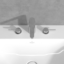 Load image into Gallery viewer, Conum Three-hole basin mixer with draw bar outlet fitting, Chrome
