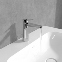 Load image into Gallery viewer, Conum Single-lever basin mixer with draw bar outlet fitting, Chrome
