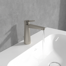 Load image into Gallery viewer, Conum Single-lever basin mixer with draw bar outlet fitting, Brushed Nickel Matt
