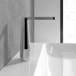 Conum Single-lever basin mixer with push-open waste, Chrome