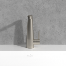 Load image into Gallery viewer, Conum Single-lever basin mixer with push-open waste, Brushed Nickel Matt
