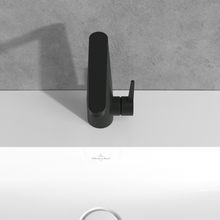 Load image into Gallery viewer, Conum Single-lever basin mixer with push-open waste, Matt Black
