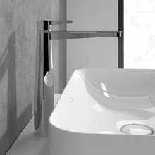 Load image into Gallery viewer, Conum Tall single-lever basin mixer with push-open waste, Chrome
