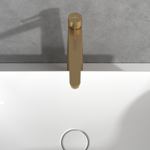 Load image into Gallery viewer, Conum Tall single-lever basin mixer with push-open waste, Brushed Gold
