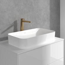 Load image into Gallery viewer, Conum Tall single-lever basin mixer with push-open waste, Brushed Gold
