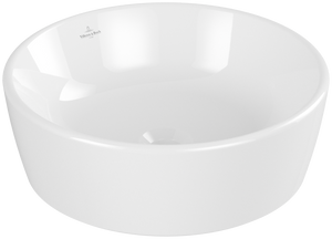 Architectura Surface-mounted washbasin, 450 x 450 x 155 mm, White Alpin, without overflow