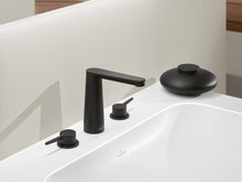 Load image into Gallery viewer, Conum Three-hole basin mixer with draw bar outlet fitting, Matt Black
