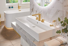 Load image into Gallery viewer, Mettlach Three-hole basin mixer without waste, Brushed Gold
