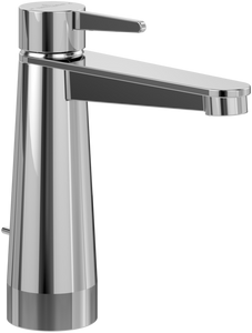 Conum Single-lever basin mixer with draw bar outlet fitting, Chrome