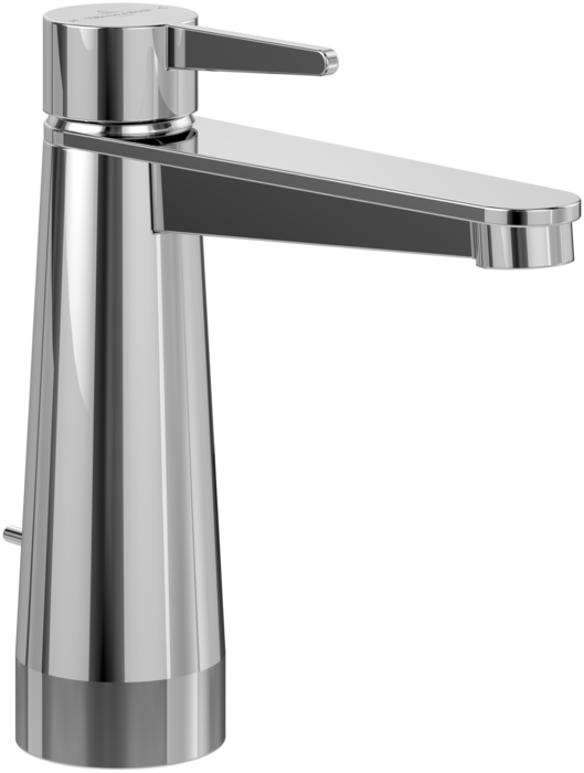 Conum Single-lever basin mixer with draw bar outlet fitting, Chrome