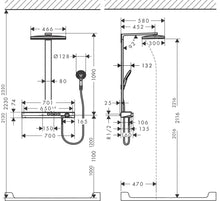 Load image into Gallery viewer, Rainmaker Select Showerpipe 460 3jet EcoSmart 9 l/min With Thermostat
