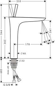 PuraVida Single Lever Basin Mixer 240