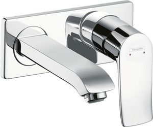 Metris Single lever basin mixer for concealed installation wall-mounted with spout 16.5 cm