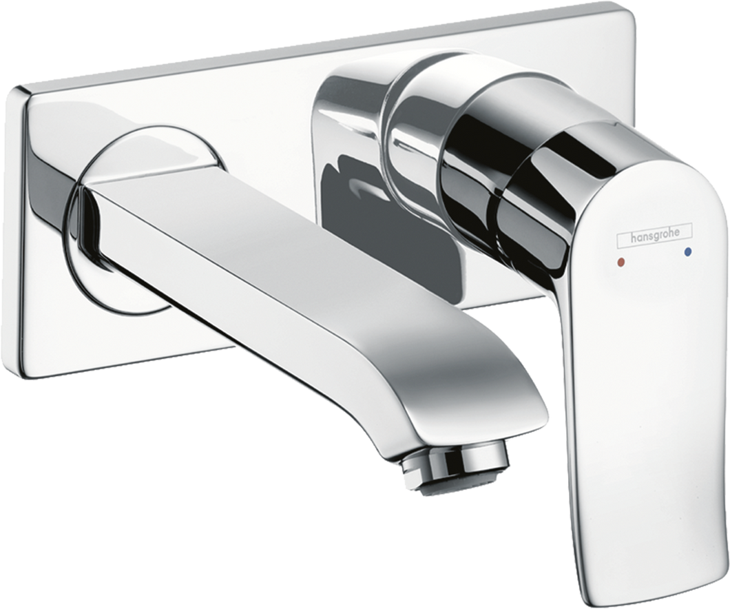Metris Single lever basin mixer for concealed installation wall-mounted with spout 16.5 cm