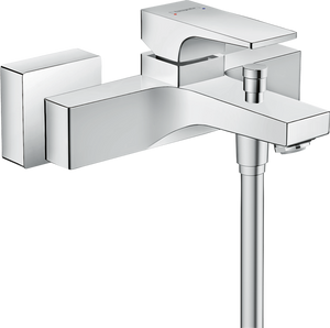 Metropol Single lever bath mixer for exposed installation with lever handle