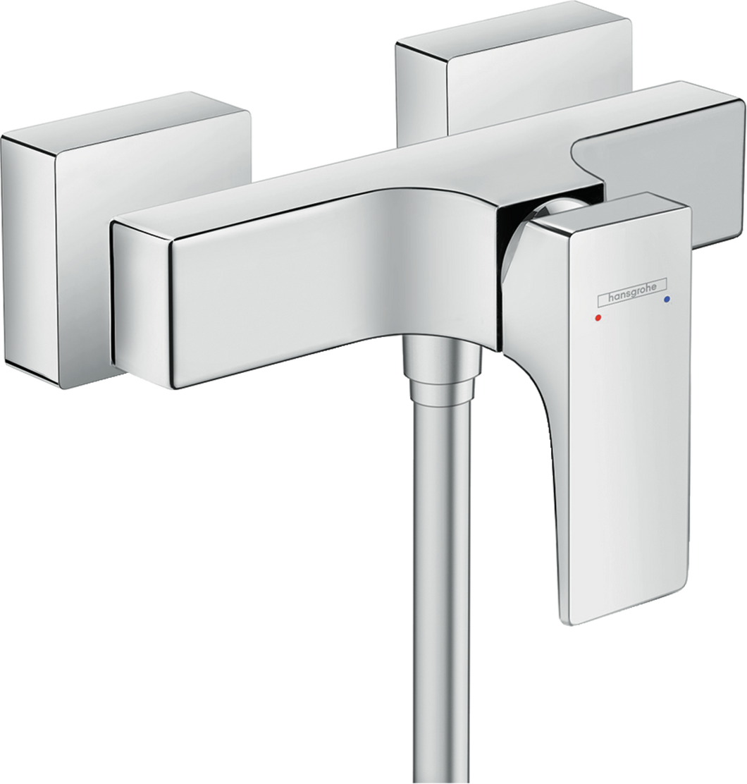 Metropol Single lever shower mixer for exposed installation with lever handle