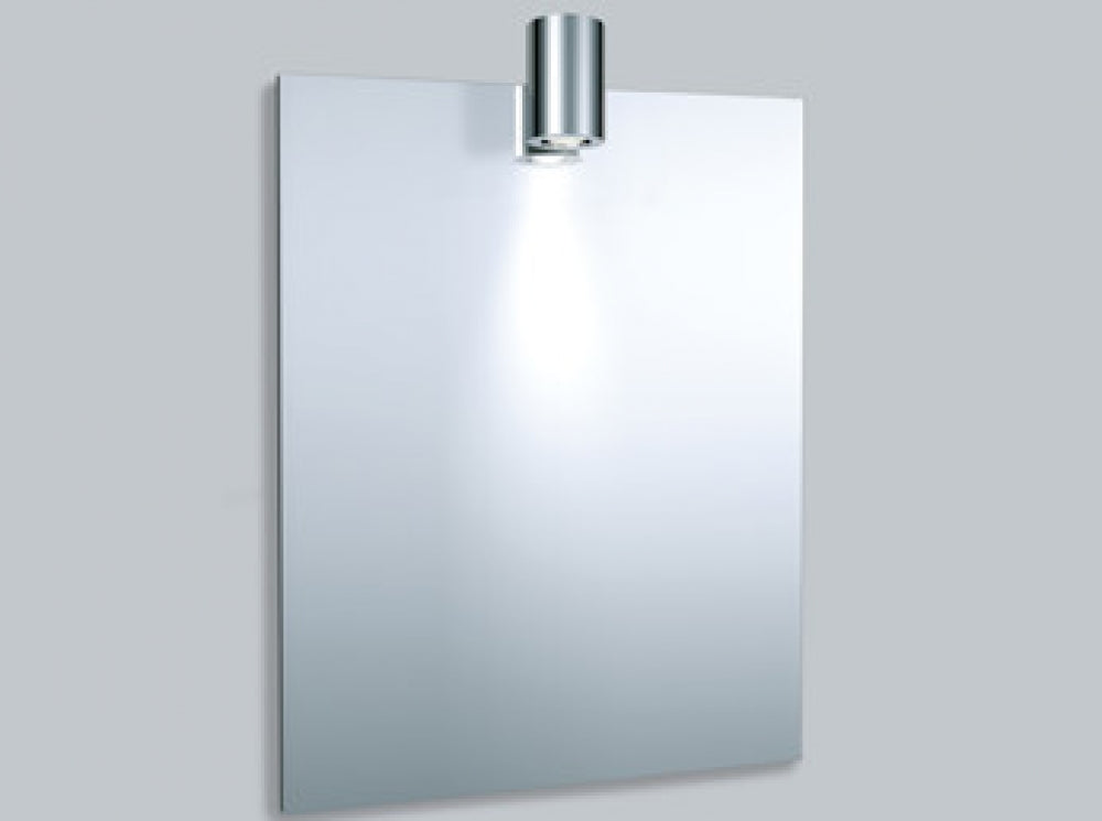 Mirror with lamp, Aluminium