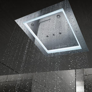 Rainshower F-Series 40" Aquasymphony Ceiling Shower 6+ Sprays With Light